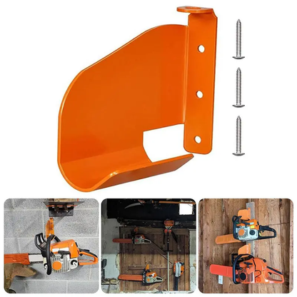 🛠️ Garden Tool Rack & Chainsaw Holder — One Wall, Zero Clutter