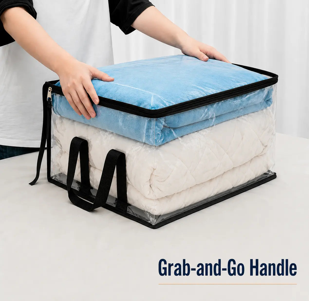 ✨ Large Capacity Storage Bag | Clothes & Blanket Organizer