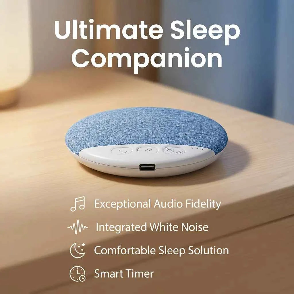 😴 Bluetooth Pillow Speaker | Bone Conduction Sleep Aid Headphones