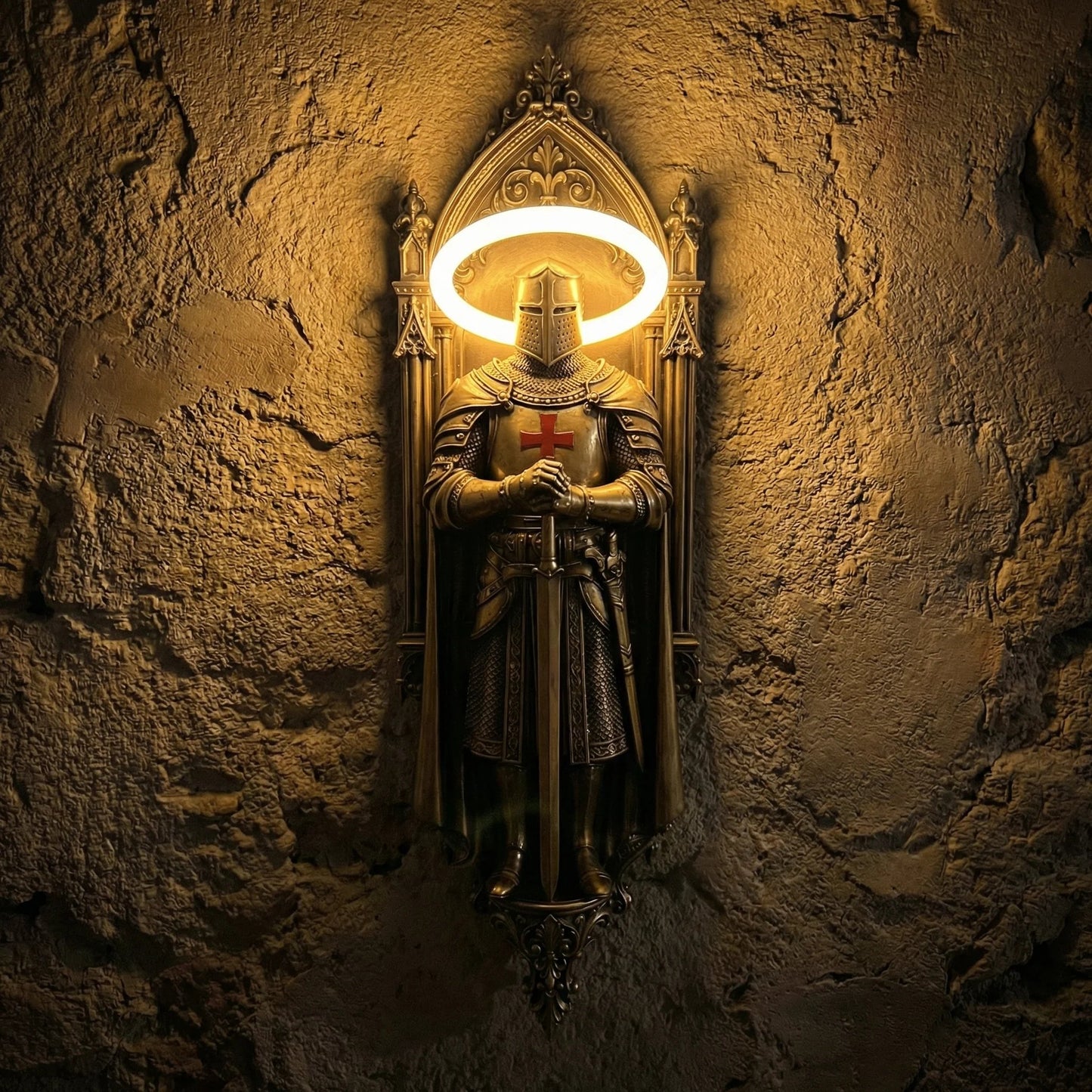 🛡️Illuminate Your Space With The Honor-Knight Wall Lamp✝️⚔️