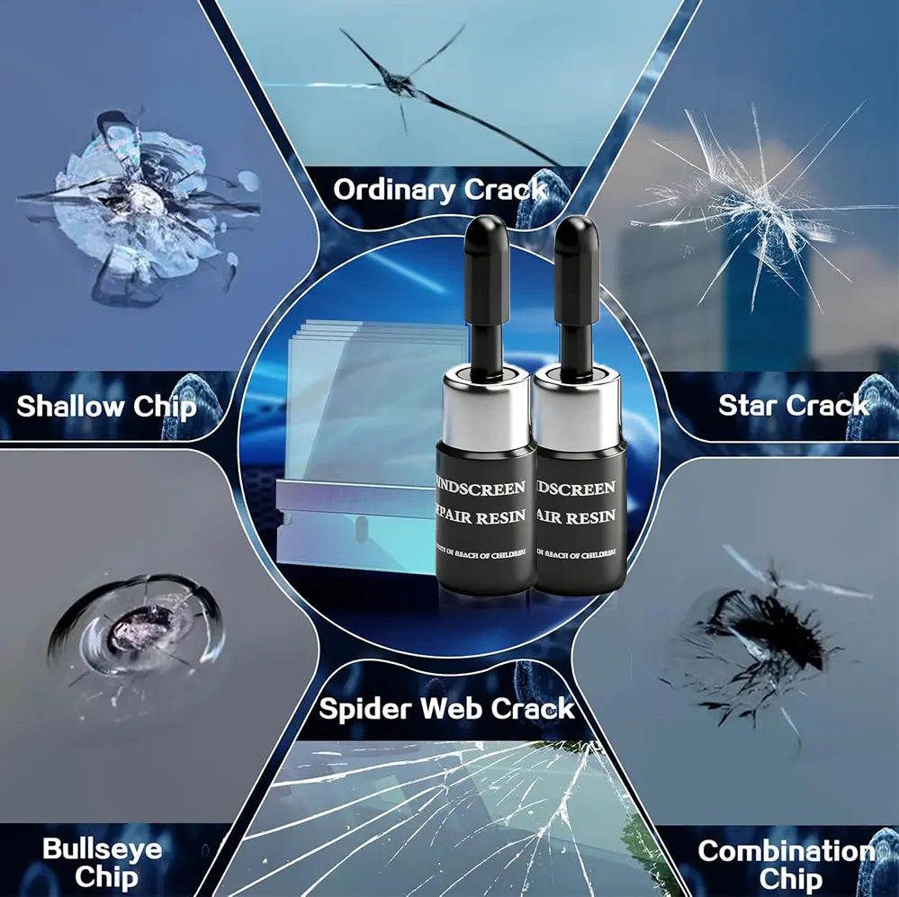 🚗 Windshield Crack Repair Kit | Nano Glass Repair Liquid