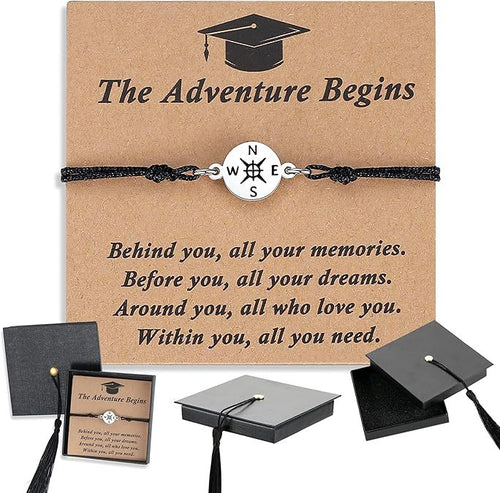 🎓 Graduation Bracelet 2026 | Adjustable Gift for Him & Her