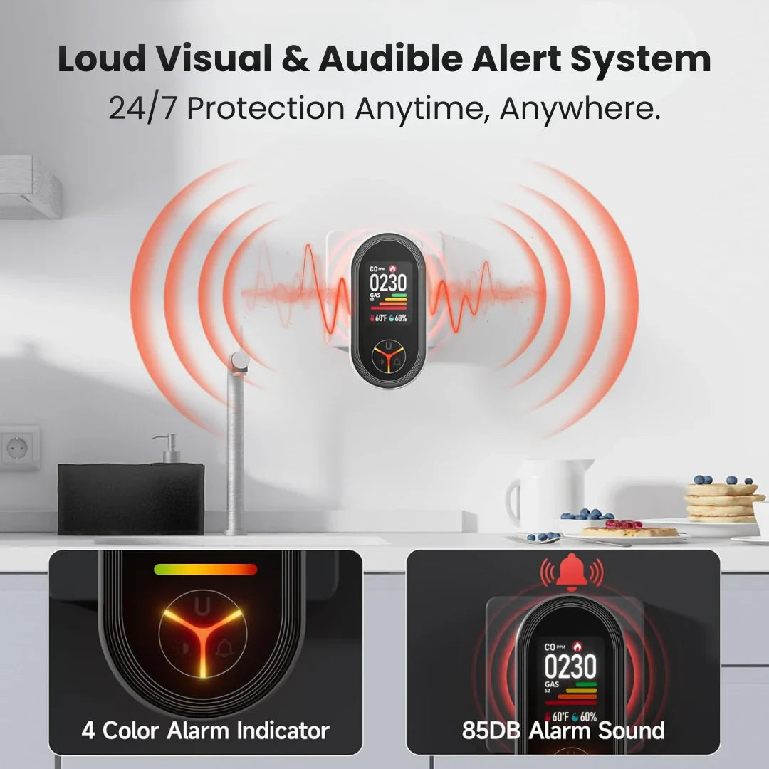 🎁Best Gift For Your Parents🎁Protection That Never Sleeps-CO&Gas Detector