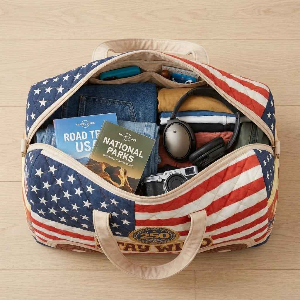250th Quilted Travel Duffle Bag — Yours Free