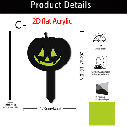 🎃🔥Halloween Sale 50% OFF🔥 Luminous Acrylic Pumpkin Garden Stake
