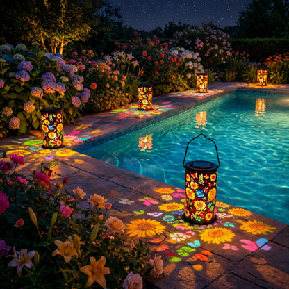 🎖️Colorful Sunflower Glow Solar Garden Lantern