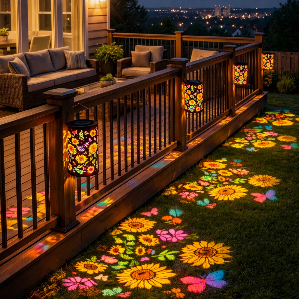 🎖️Colorful Sunflower Glow Solar Garden Lantern