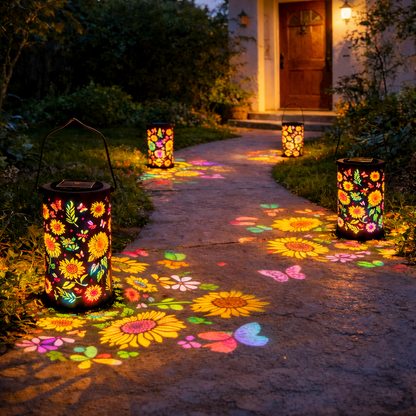 🎖️Colorful Sunflower Glow Solar Garden Lantern