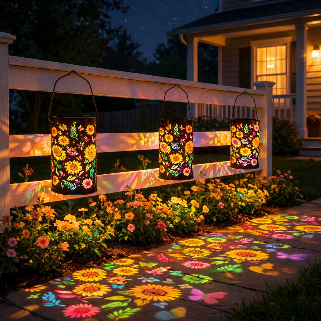 🎖️Colorful Sunflower Glow Solar Garden Lantern
