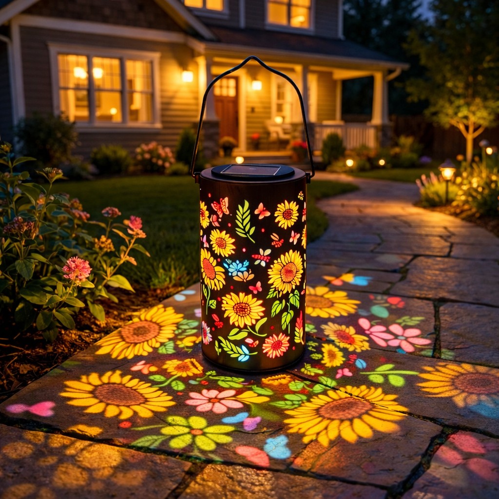 🎖️Colorful Sunflower Glow Solar Garden Lantern