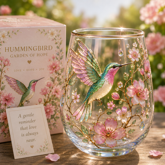 🔥 2026’s Hottest Hummingbird Dawn Glass 🐝 Elegant, Nature-Inspired Beauty
