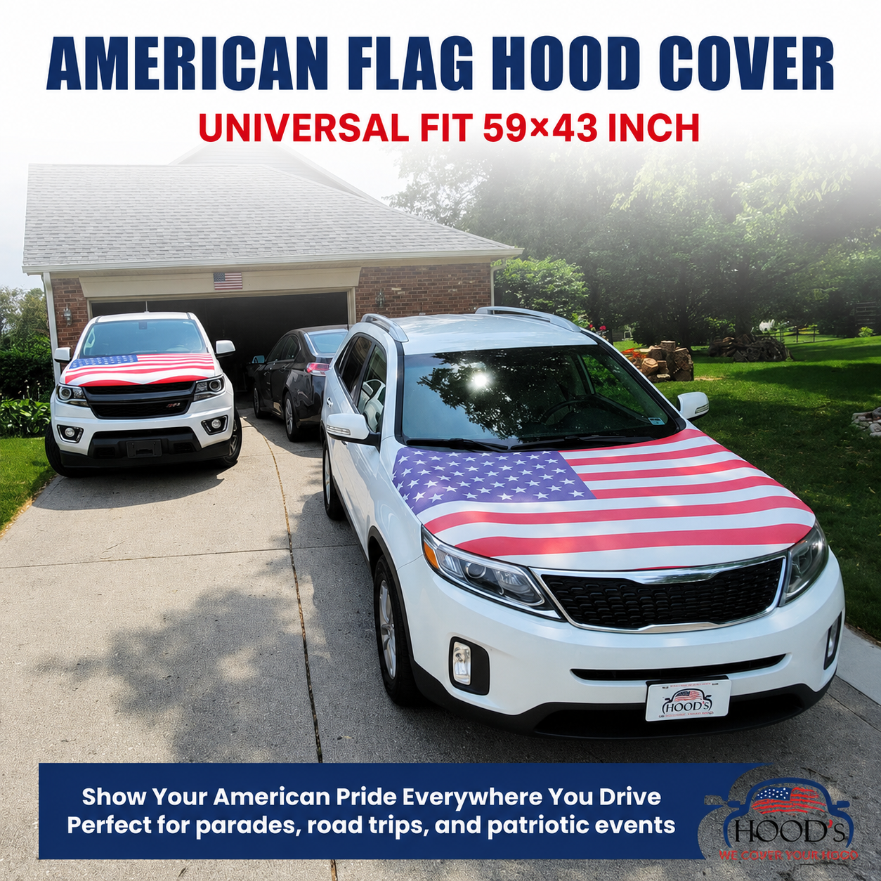 🎉4th Of July Flash Sale 65K+🔥American Car Hood Flag🦅【Buy 3 Free Shipping】