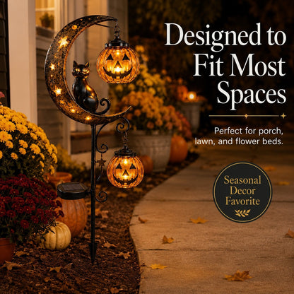 🎃 Early Halloween Deal | Pumpkin Moon Garden Stake Light Now 49% OFF