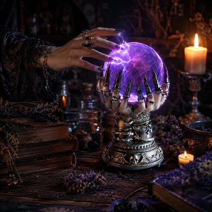 💥50% OFF TODAY💥 Witch Hand Plasma Ball Lamp | Gothic Decor