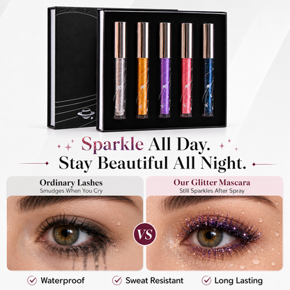 🔥 Today Only 50% OFF ✨ 5-Color Glitter Mascara Set 🌈 Dazzle Every Lash