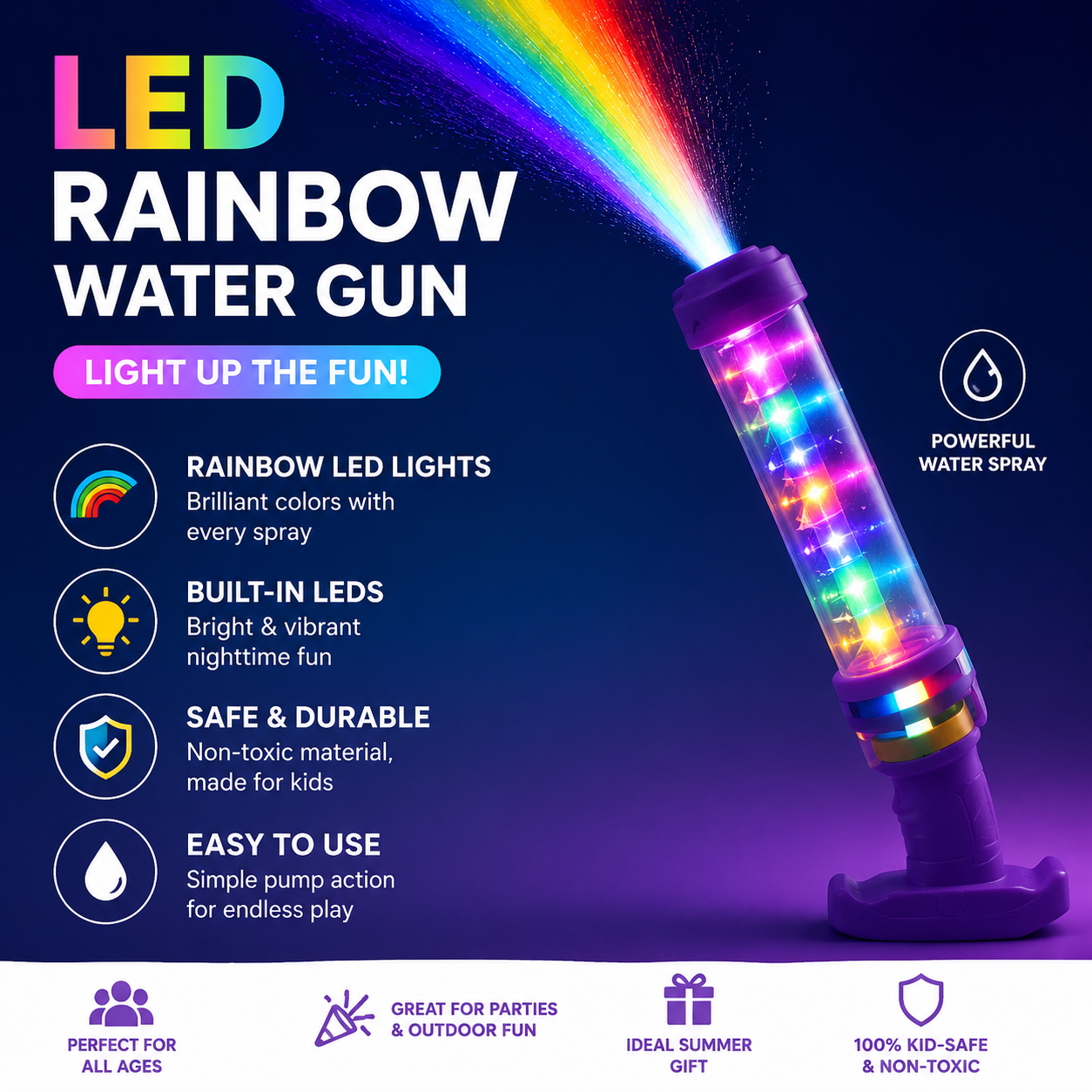 🌈 Turn Every Backyard Into a Rainbow Light Show