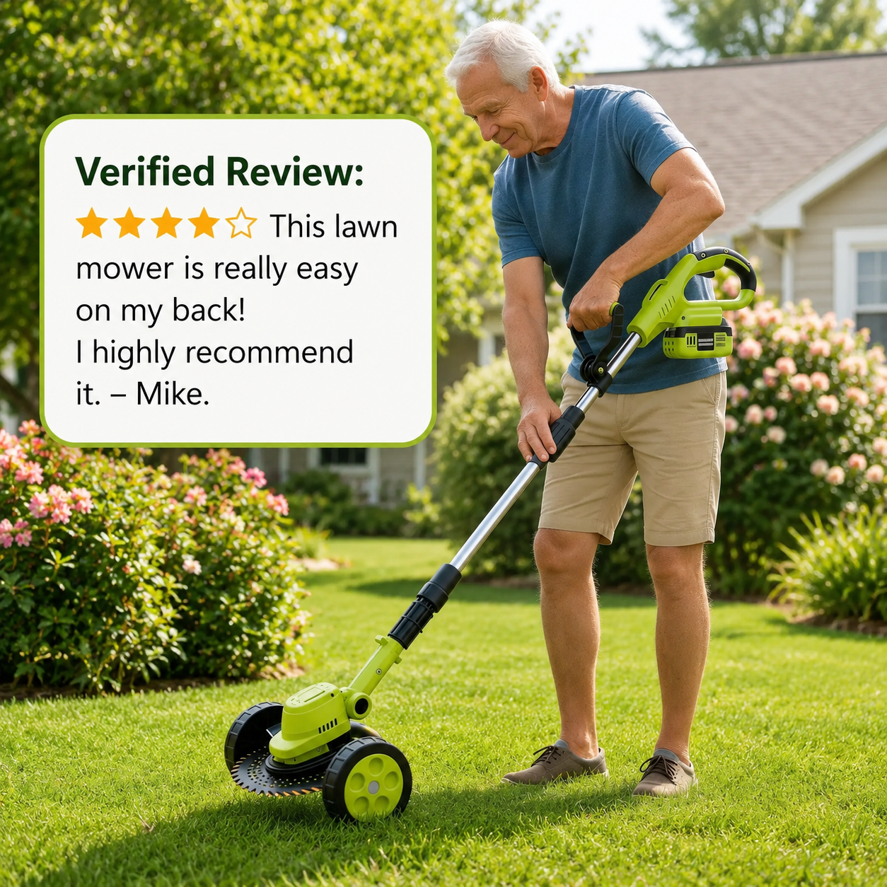🌿⚡Trim, Edge & Clean Up Your Yard Faster ⚡ Cordless 3-in-1 Lawn Trimmer with Battery