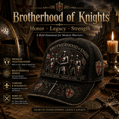 🛡️⚔️ Today Only 49% OFF✨ Brotherhood Of Knights Honor Cap | Classic Tactical Style for Everyday Wear