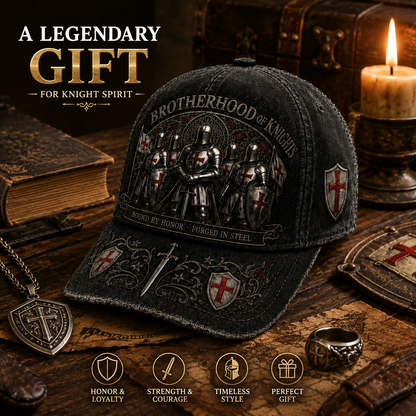 🛡️⚔️ Today Only 49% OFF✨ Brotherhood Of Knights Honor Cap | Classic Tactical Style for Everyday Wear