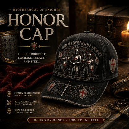 🛡️⚔️ Today Only 49% OFF✨ Brotherhood Of Knights Honor Cap | Classic Tactical Style for Everyday Wear