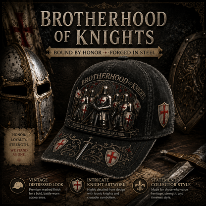 🛡️⚔️ Today Only 49% OFF✨ Brotherhood Of Knights Honor Cap | Classic Tactical Style for Everyday Wear