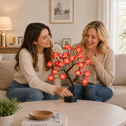 🌹🎁Mother’s Day Hot Sale | 50% Off Limited Time！Romantic Rose Tree Lamp Gift