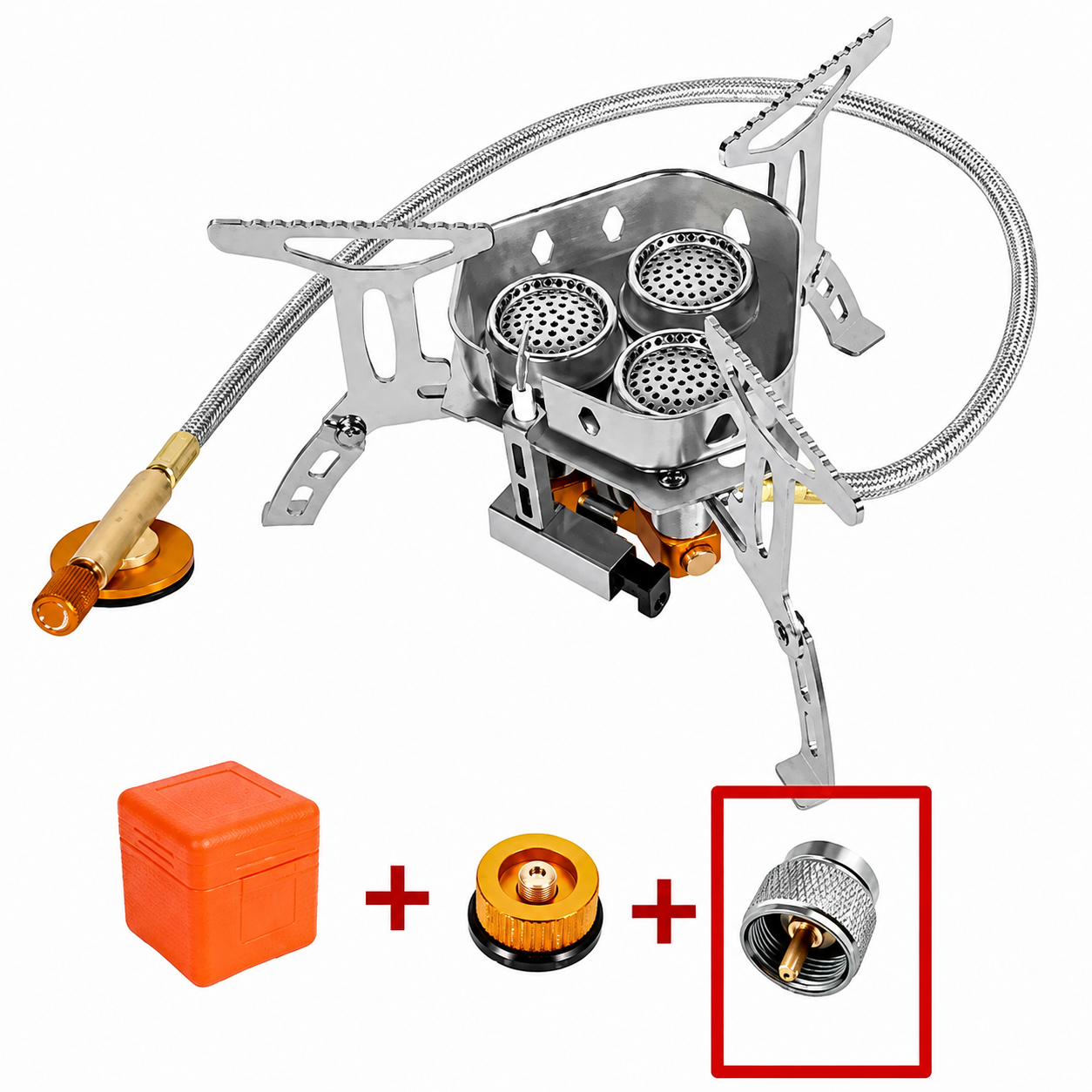 ⛺️Summer New Arrive🔥50% OFF !!⏰Camping Gas Burner – 5800W, Piezo Ignition, Windproof 🔥