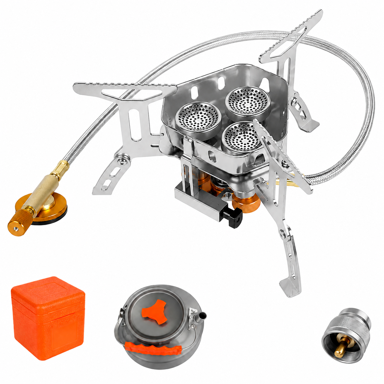 ⛺️Summer New Arrive🔥50% OFF !!⏰Camping Gas Burner – 5800W, Piezo Ignition, Windproof 🔥