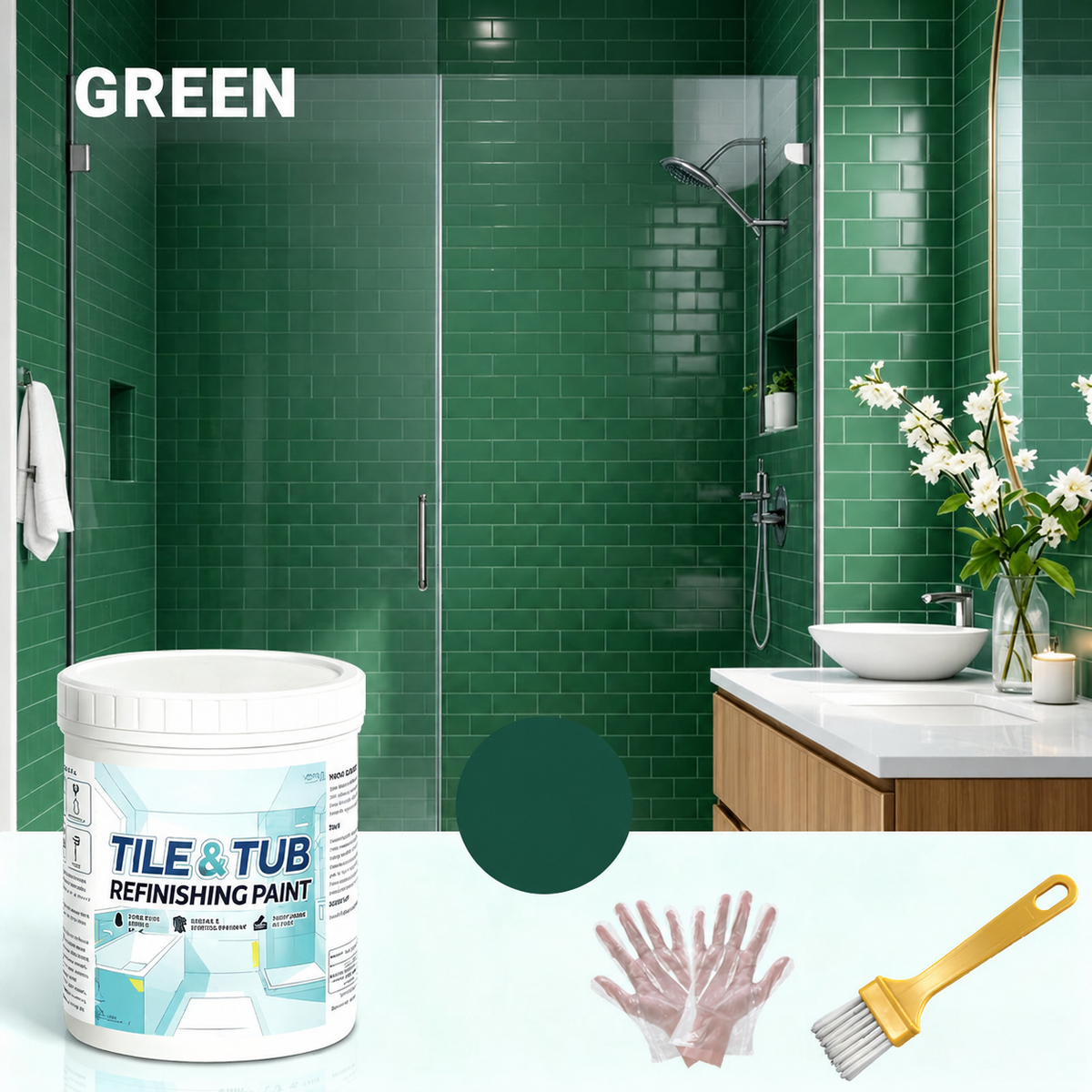 🔥Hot Sale - 50% OFF🔥Premium Tile & Tub Refinishing Paint Kit