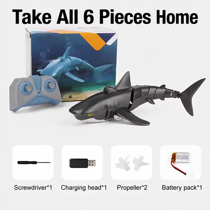 🦈💦2.4G Remote Control Shark– Dual-Motor Rechargeable Water Toy