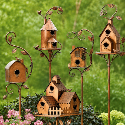 🔥Last Day 68% OFF Sola🔥-❤🐦Handmade Iron Birdhouse❤