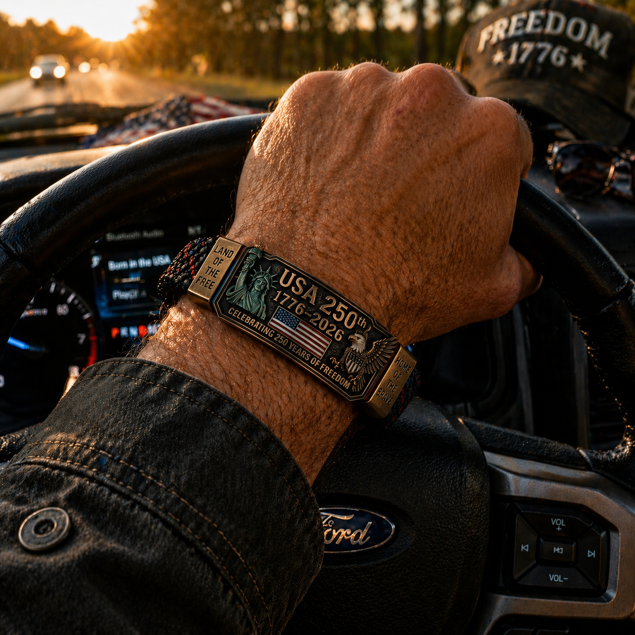 🔥Last Day 49% OFF🦅USA 250TM Freedom Legacy Bracelet (1776–2026)