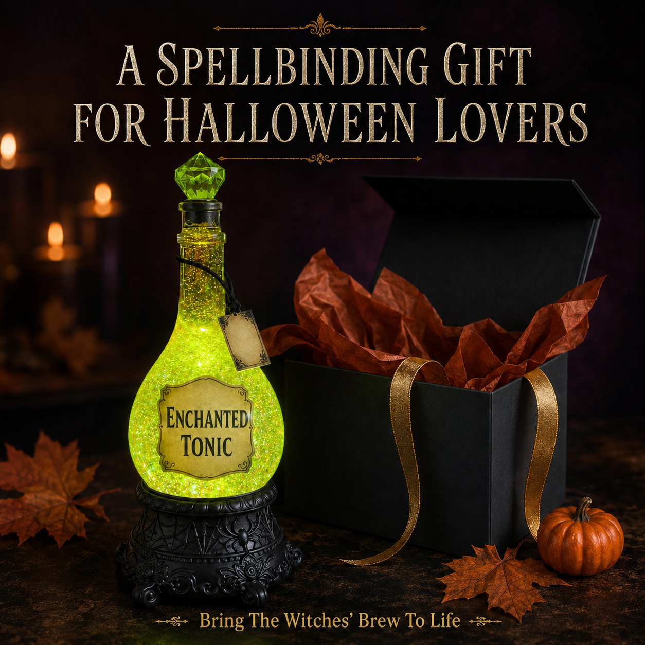 🔥Last Day 49% OFF -🧙✨Lighted Enchanted Tonic Poison Bottle Glitter Globe(📦Buy 2 Free Shipping)