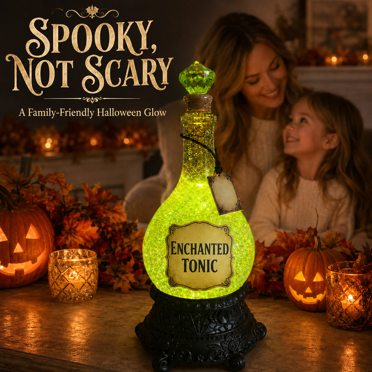 🔥Last Day 49% OFF -🧙✨Lighted Enchanted Tonic Poison Bottle Glitter Globe(📦Buy 2 Free Shipping)