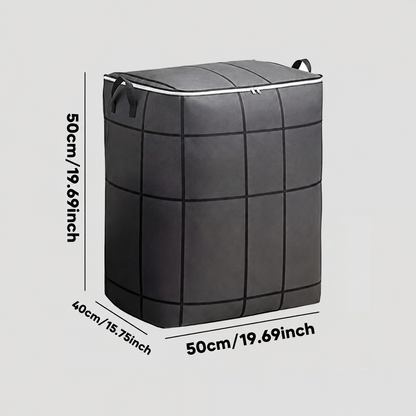 💥SAVE 50%📦 Foldable Large Capacity Clothing Storage Bag, Reinforced Handle Non-Woven Storage Bin For Closet Blanket Organizer