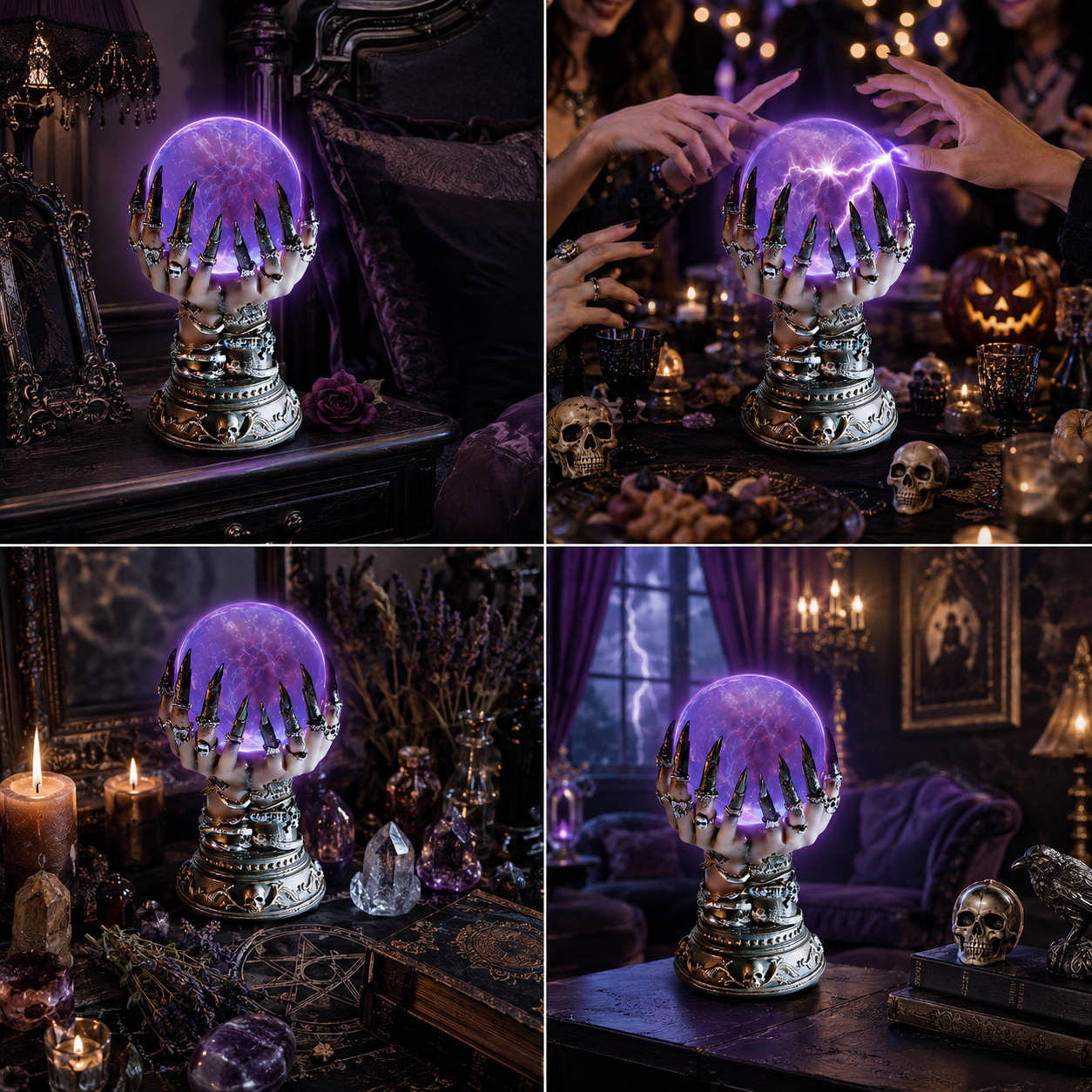 💥50% OFF TODAY💥 Witch Hand Plasma Ball Lamp | Gothic Decor