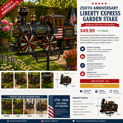 ✨USA 250 Anniversary Sale✨ Liberty Express Train Wind Spinner - 55% OFF
