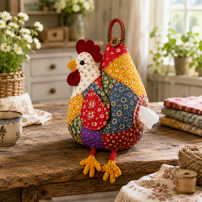 🐔DIY Patchwork Chicken & Duck Tissue Holders