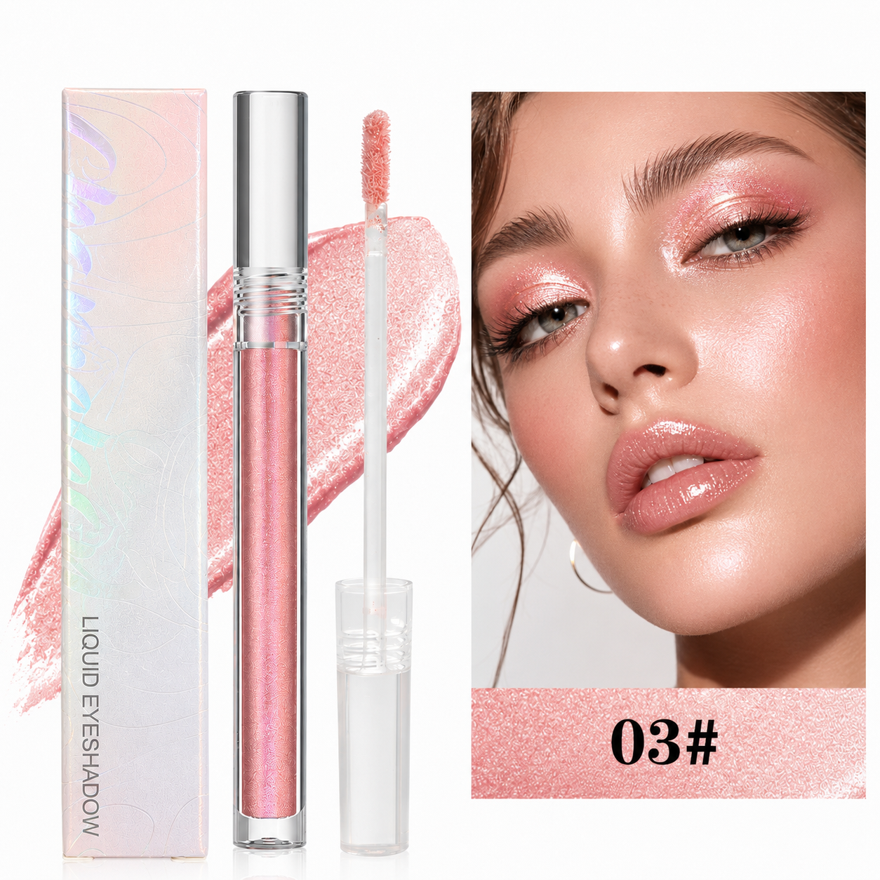 💖 Multi-Chrome Liquid Glitter Eyeshadow ✨ The Ultimate Glam Upgrade🌈