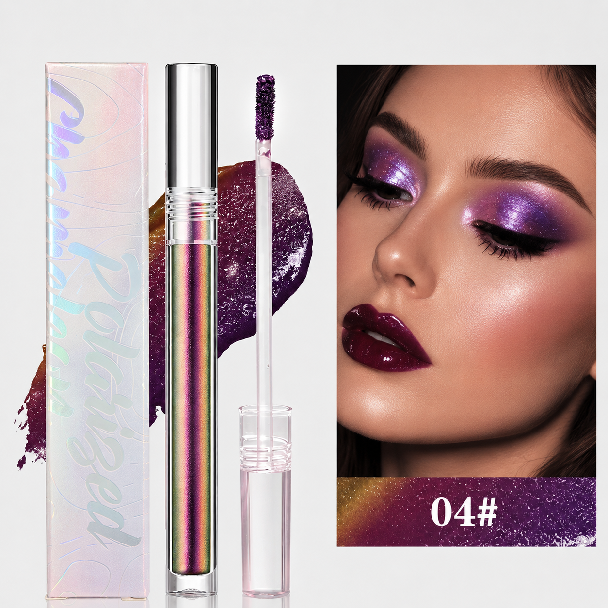 💖 Multi-Chrome Liquid Glitter Eyeshadow ✨ The Ultimate Glam Upgrade🌈
