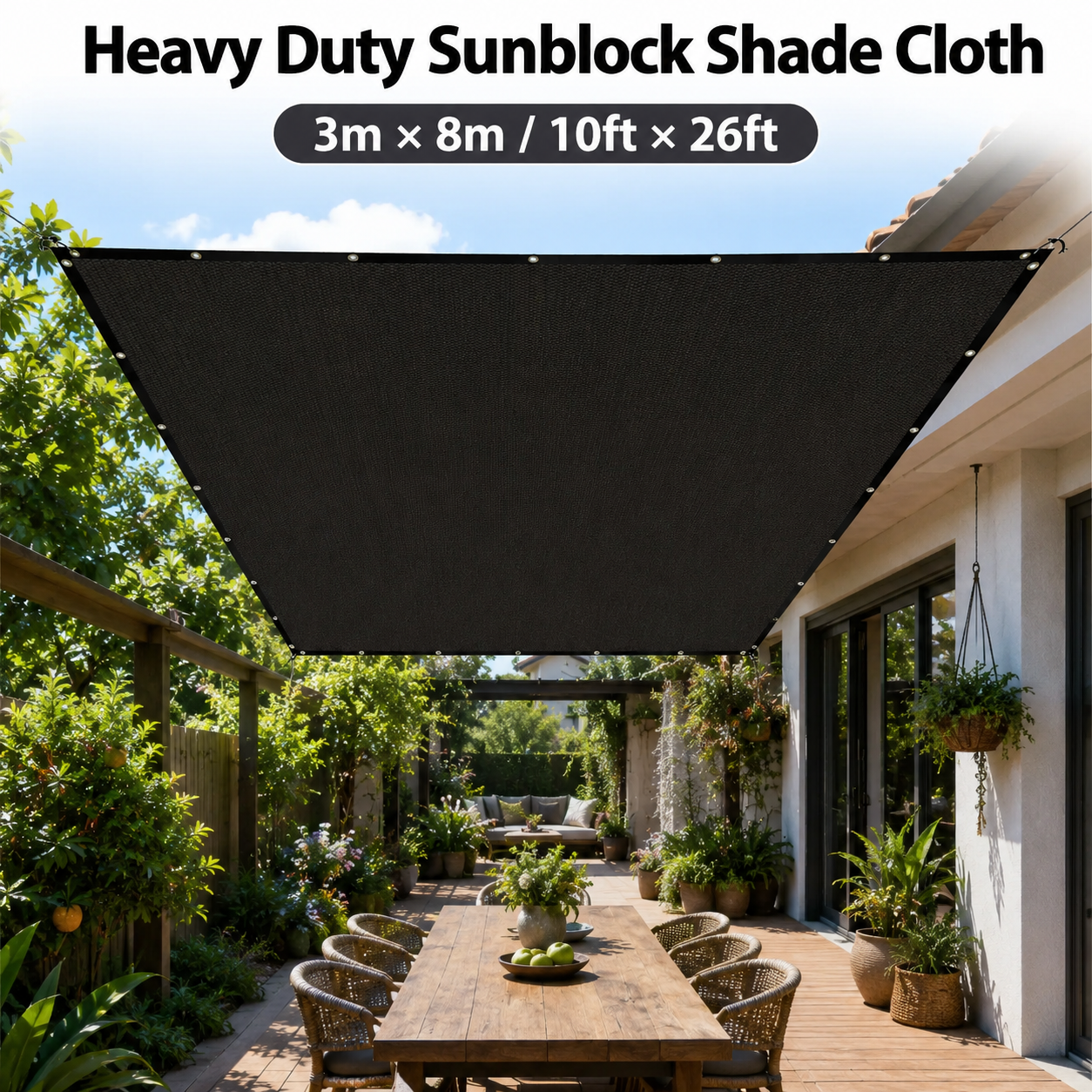 Heavy Duty Sunblock Shade Cloth