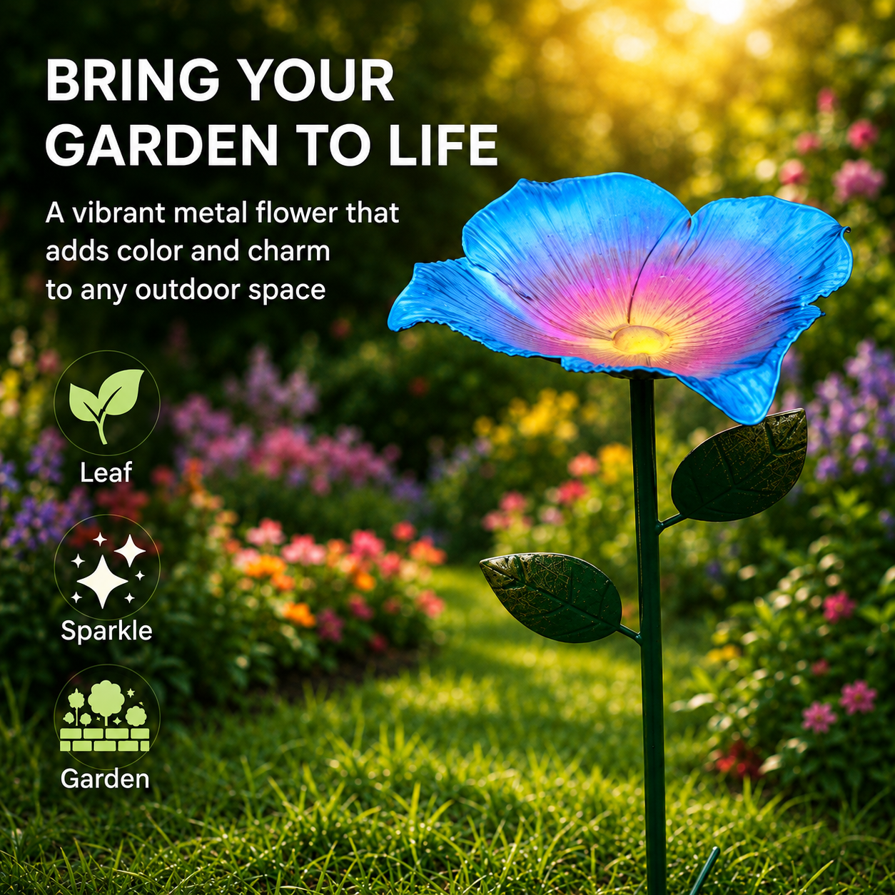 🔥LIMITED FLASH SALE🦜 Colorful Floral Bird Feeder Stake | Wildlife Garden Must-Have