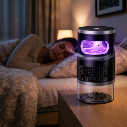 🚨 50% OFF | Silent Chemical-Free Mosquito Trap - Family-Safe, All-Night Protection
