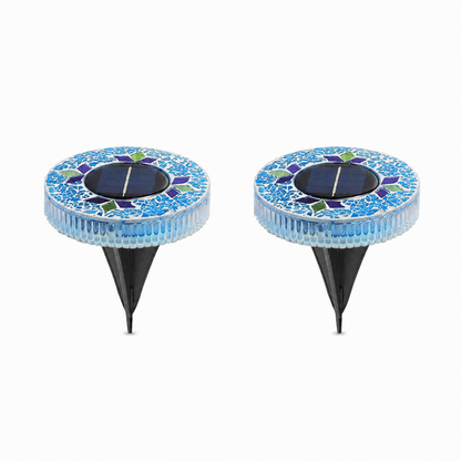 Mosaic Solar Disk Lights