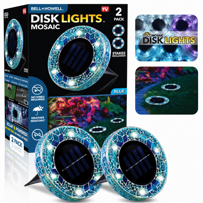 Mosaic Solar Disk Lights