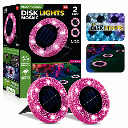 Mosaic Solar Disk Lights