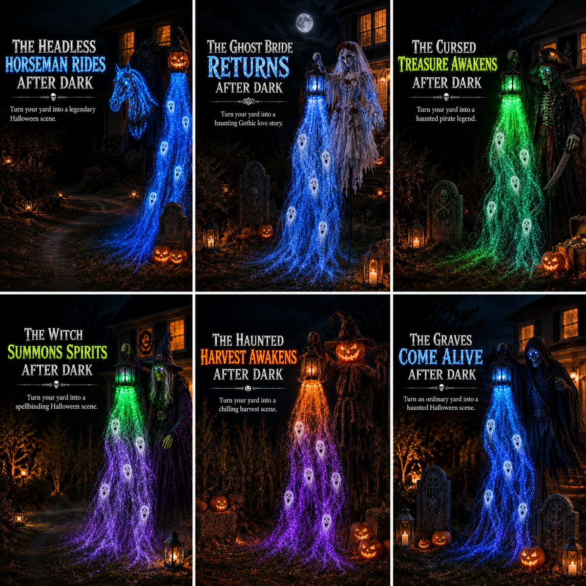 🎁 Today Only: 51% OFF 🎁Animated Halloween Soul Harvester Garden Light Collection💀