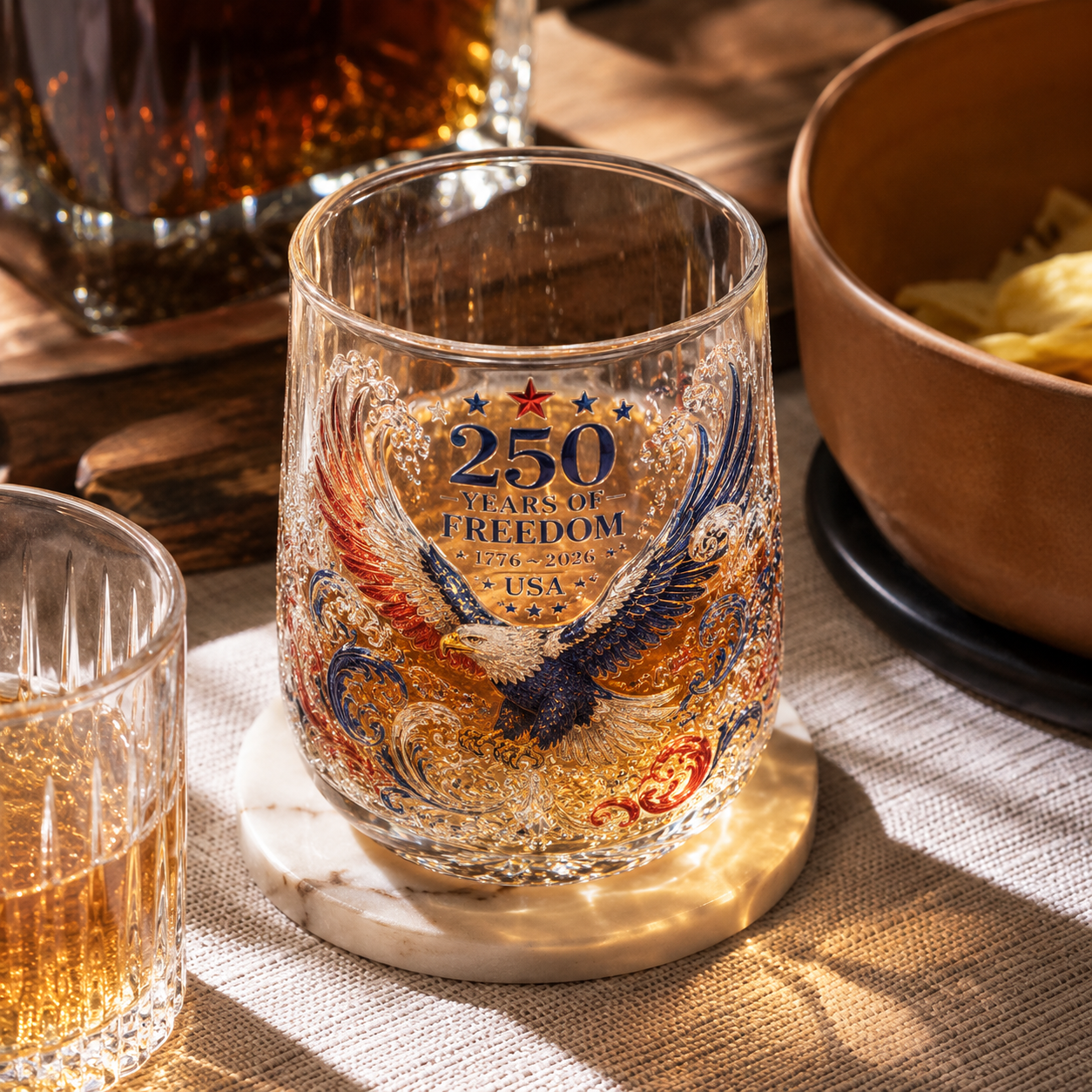 🦅USA 250th Anniversary Freedom Eagle Glass-Limited Collector Edition