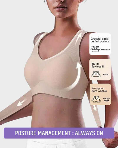👙 Front Closure Bra | Wireless Posture Support Cross-Back