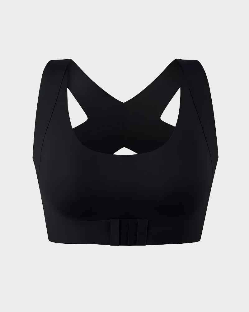 👙 Front Closure Bra | Wireless Posture Support Cross-Back